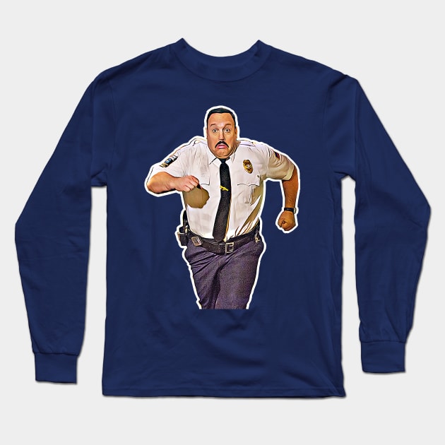 Paul Blart Meme Design Long Sleeve T-Shirt by DankFutura